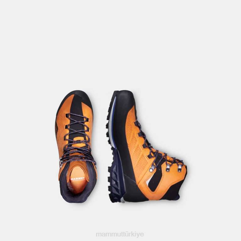 Mammut kento gelişmiş yüksek gtx ayakkabı koyu çedar-siyah erkekler LV8J1237