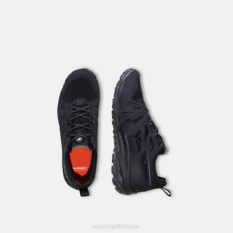 Mammut düşük ayakkabı siyah-titanyum erkekler LV8J377