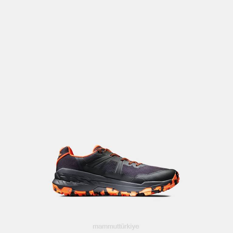 Mammut sertig ii düşük ayakkabı siyah-canlı turuncu erkekler LV8J321