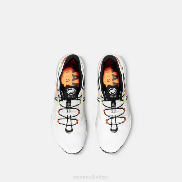 Mammut Sertig tr düşük ayakkabı beyaz-koyu mandalina erkekler LV8J1211