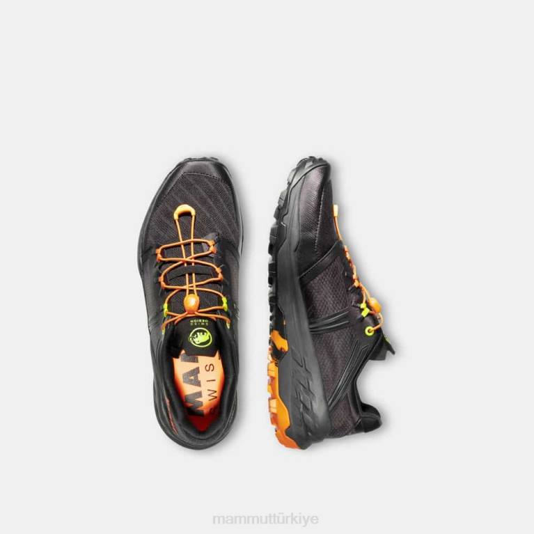 Mammut Sertig tr düşük ayakkabı siyah-koyu mandalina erkekler LV8J315