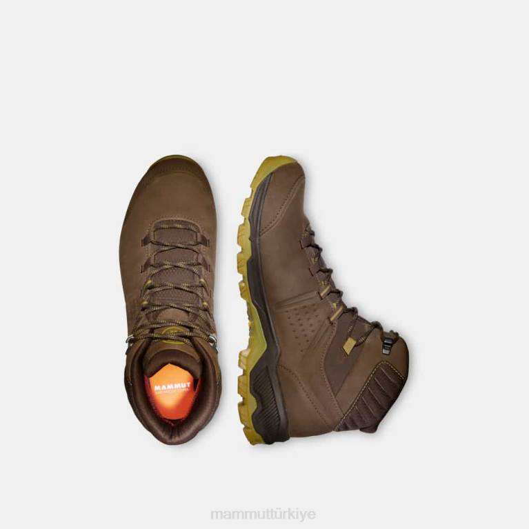 Mammut cıva iv orta gtx ayakkabı boz kehribar yeşili erkekler LV8J1257