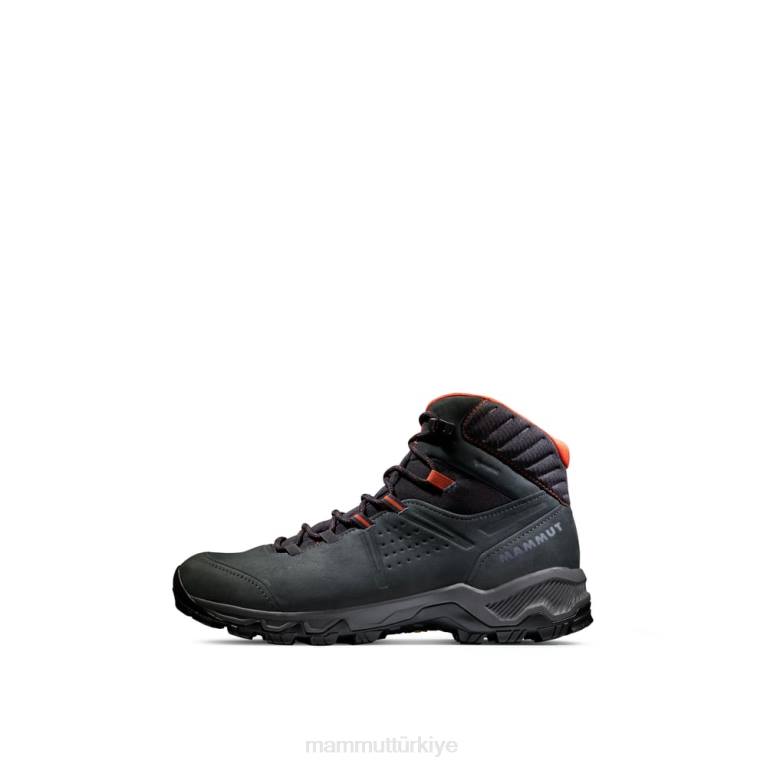 Mammut cıva iv orta gtx ayakkabı siyah-sıcak kırmızı erkekler LV8J1256