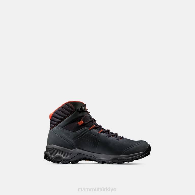 Mammut cıva iv orta gtx ayakkabı siyah-sıcak kırmızı erkekler LV8J1256