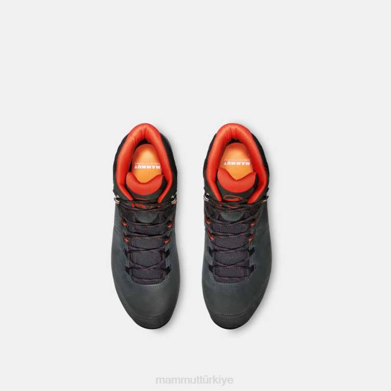 Mammut cıva iv orta gtx ayakkabı siyah-sıcak kırmızı erkekler LV8J1256