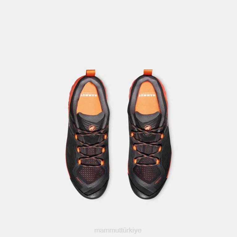 Mammut sapuen düşük gtx ayakkabı siyah-sıcak kırmızı erkekler LV8J1230