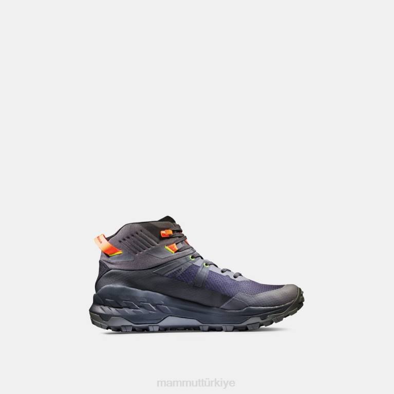Mammut sertig ii mid gtx ayakkabı koyu titanyum canlı turuncu erkekler LV8J322
