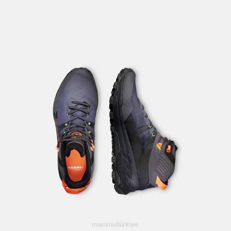 Mammut sertig ii mid gtx ayakkabı koyu titanyum canlı turuncu erkekler LV8J322