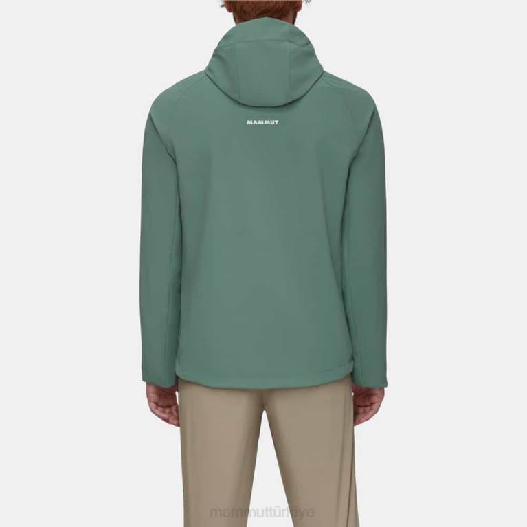 Mammut Nihai rahatlık yani kapüşonlu ceket Giyim koyu yeşim erkekler LV8J56