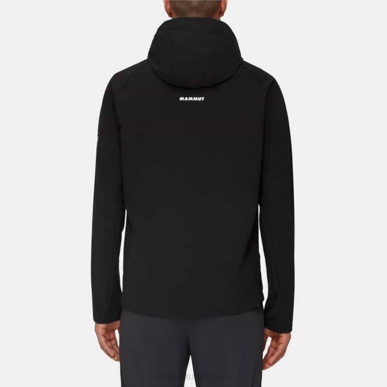 Mammut Nihai rahatlık yani kapüşonlu ceket Giyim siyah erkekler LV8J726