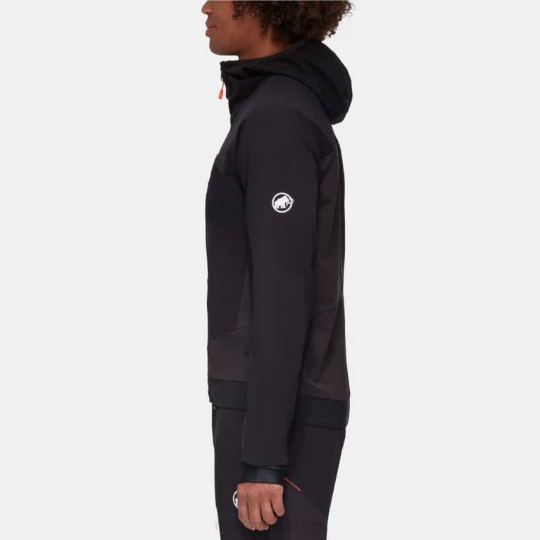 Mammut aenergy so hybrid kapüşonlu ceket Giyim siyah-canlı turuncu erkekler LV8J14