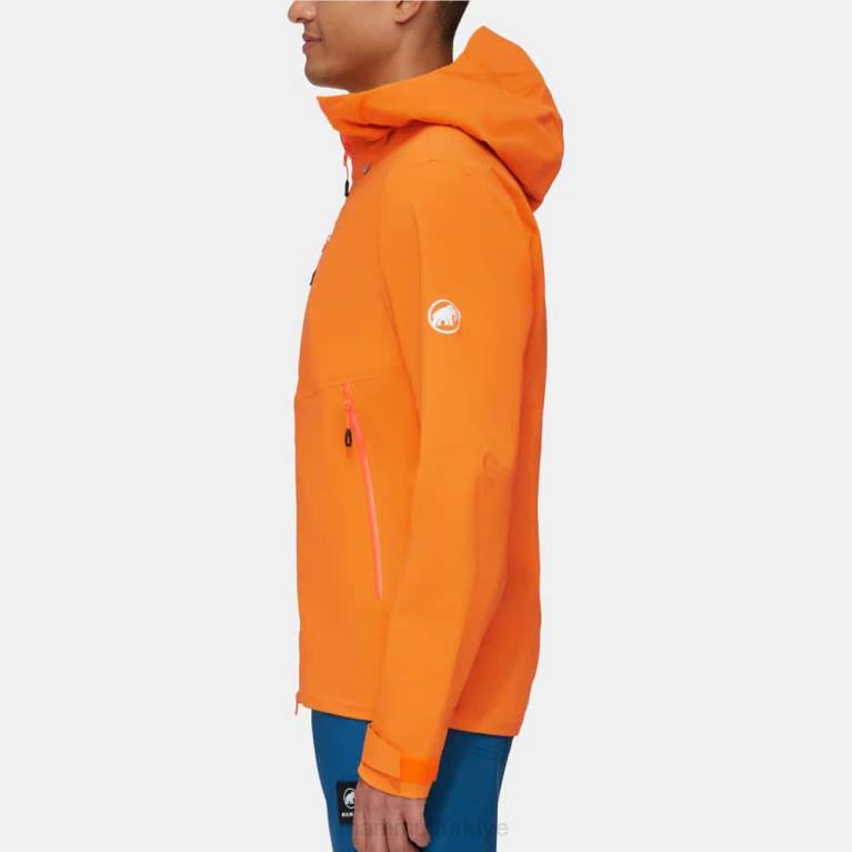 Mammut alto rehberi hs kapüşonlu ceket Giyim koyu mandalina erkekler LV8J697