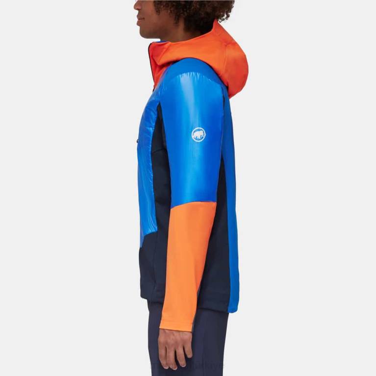 Mammut eisfeld so hybrid kapüşonlu ceket Giyim azurit gecesi erkekler LV8J28