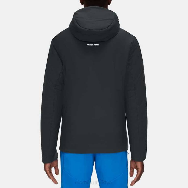 Mammut esnek kapüşonlu ceketli rime Giyim kara hayalet erkekler LV8J754