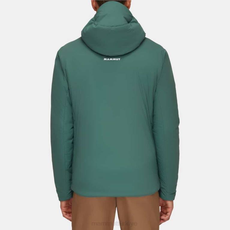 Mammut esnek kapüşonlu ceketli rime Giyim koyu yeşim erkekler LV8J73