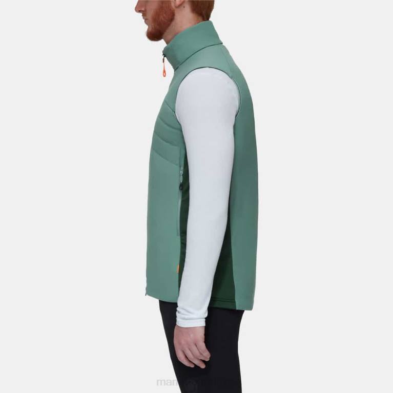 Mammut esnek yelekte kırağı ışığı Giyim koyu yeşim-ağaçları erkekler LV8J702