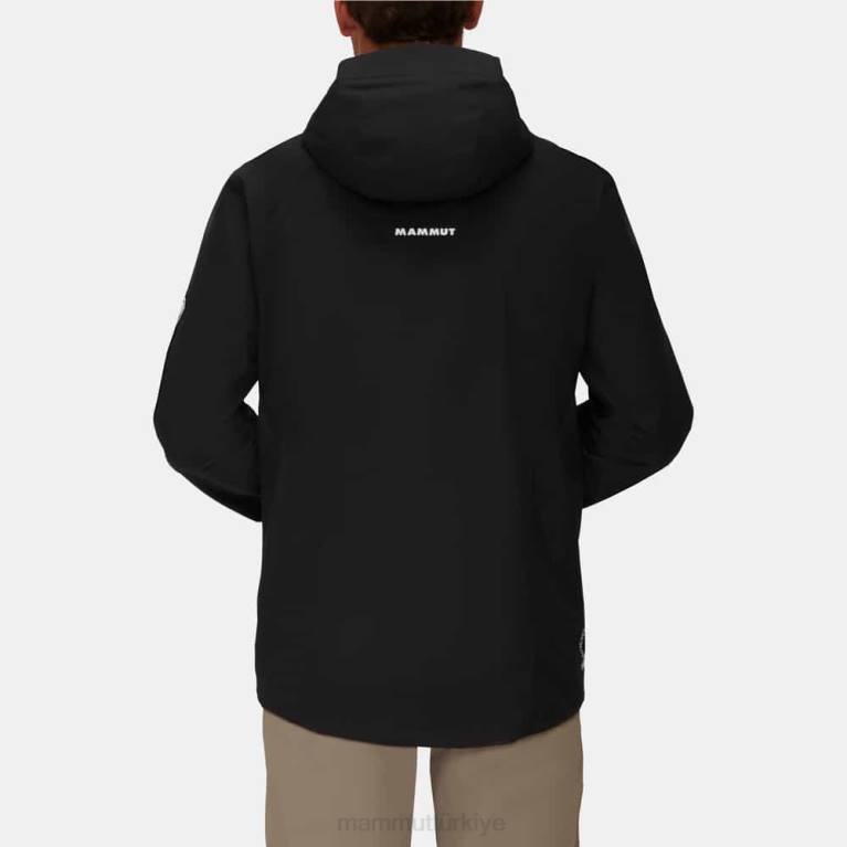 Mammut iletmek tur hs kapüşonlu ceket Giyim siyah erkekler LV8J748