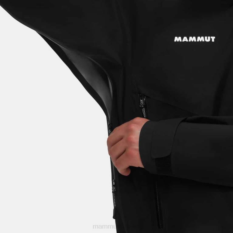 Mammut krater iv hs kapüşonlu ceket Giyim siyah erkekler LV8J662