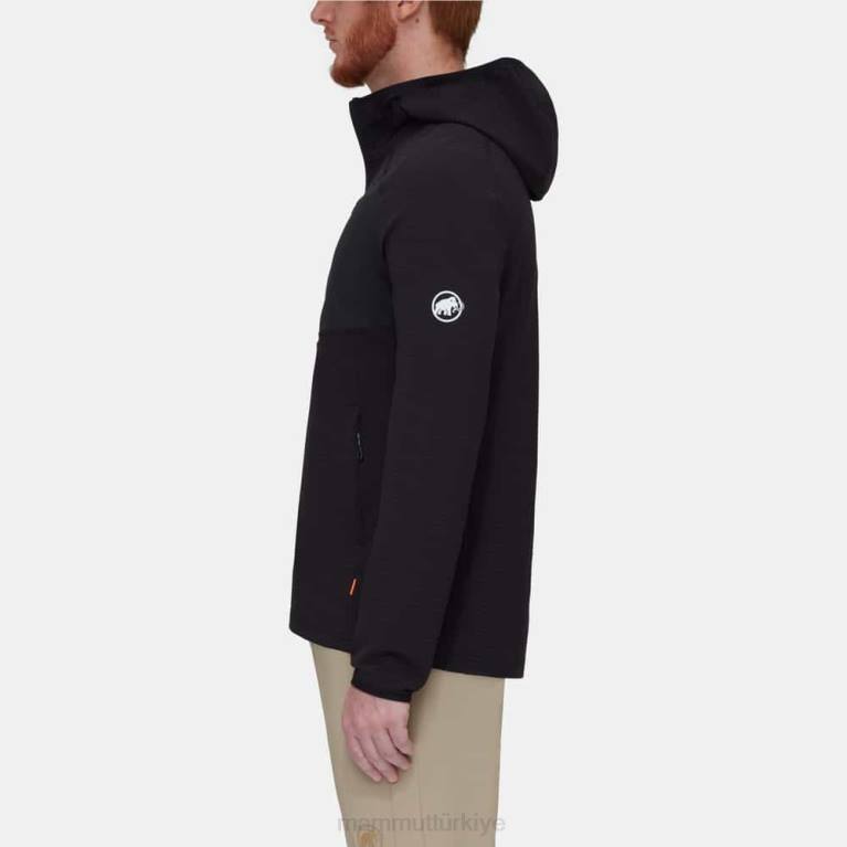 Mammut madris hafif ml kapüşonlu ceket Giyim siyah erkekler LV8J645