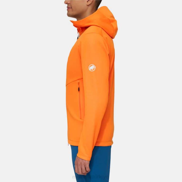 Mammut nihai vii so kapüşonlu ceket Giyim koyu mandalina erkekler LV8J742