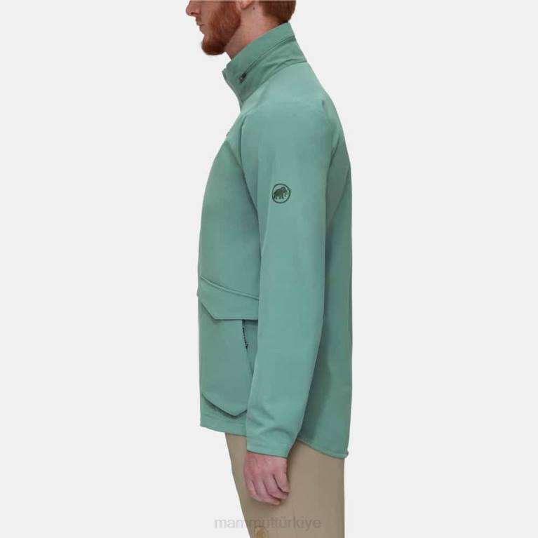 Mammut seon so kapüşonlu ceket Giyim koyu yeşim erkekler LV8J777