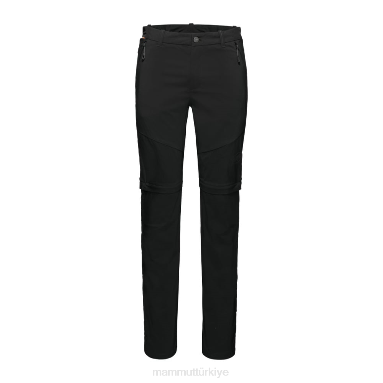 Mammut yürüyüş fermuarlı pantolon Giyim siyah erkekler LV8J266