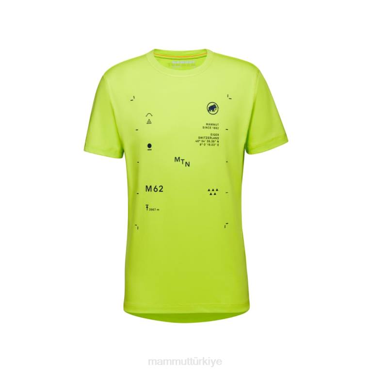 Mammut çekirdek t-shirt zirve Giyim yüksek kireç erkekler LV8J1096