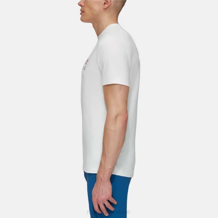 Mammut trovat t-shirt logosu Giyim Beyaz kapalı erkekler LV8J881