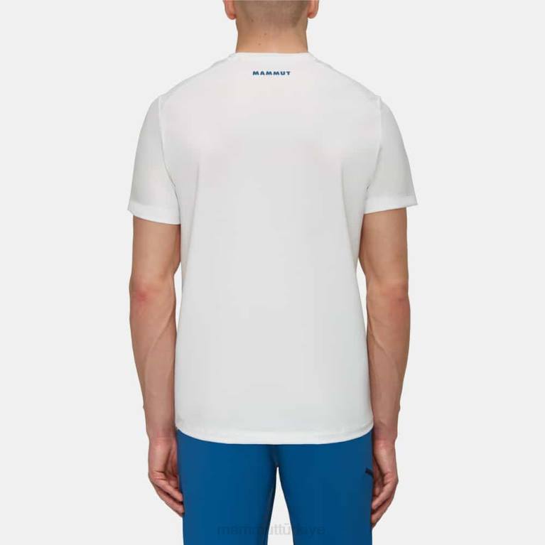Mammut trovat t-shirt logosu Giyim Beyaz kapalı erkekler LV8J881