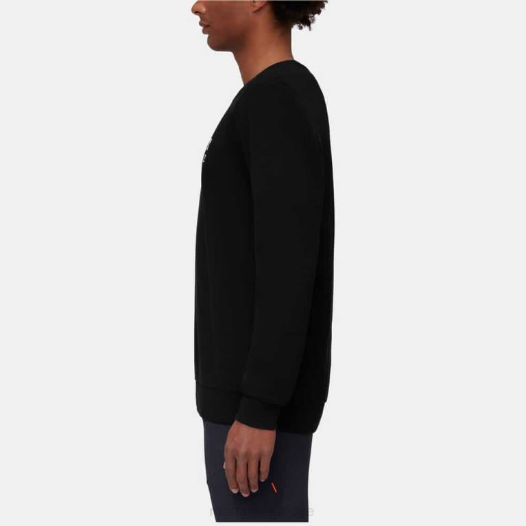 Mammut core ml sıfır yaka logosu Giyim siyah erkekler LV8J1036