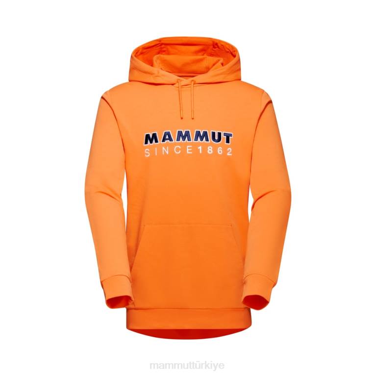 Mammut ml kapüşonlu logosu Giyim koyu mandalina erkekler LV8J1111