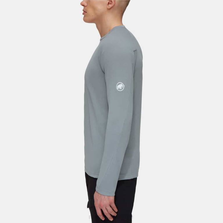 Mammut aegility fl uzun kollu Giyim granit melanj erkekler LV8J1128