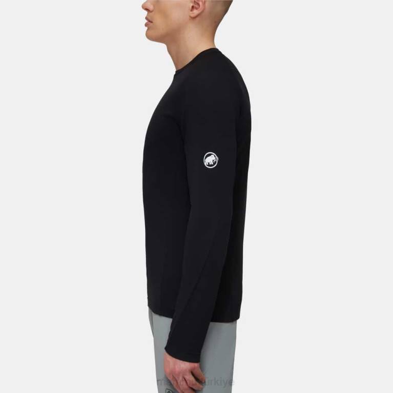 Mammut aegility fl uzun kollu Giyim siyah erkekler LV8J268