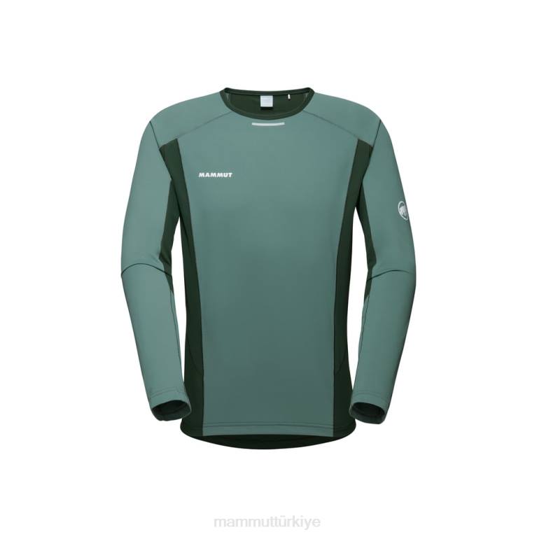 Mammut aenergy fl uzun kollu Giyim koyu yeşim-ağaçları erkekler LV8J858