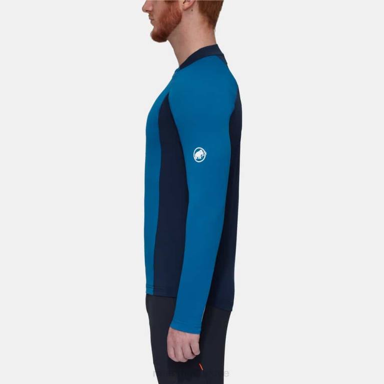 Mammut aenergy fl yarım fermuarlı uzun kollu Giyim derin buz deniz erkekler LV8J850