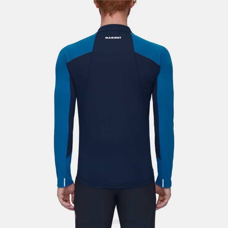 Mammut aenergy fl yarım fermuarlı uzun kollu Giyim derin buz deniz erkekler LV8J850