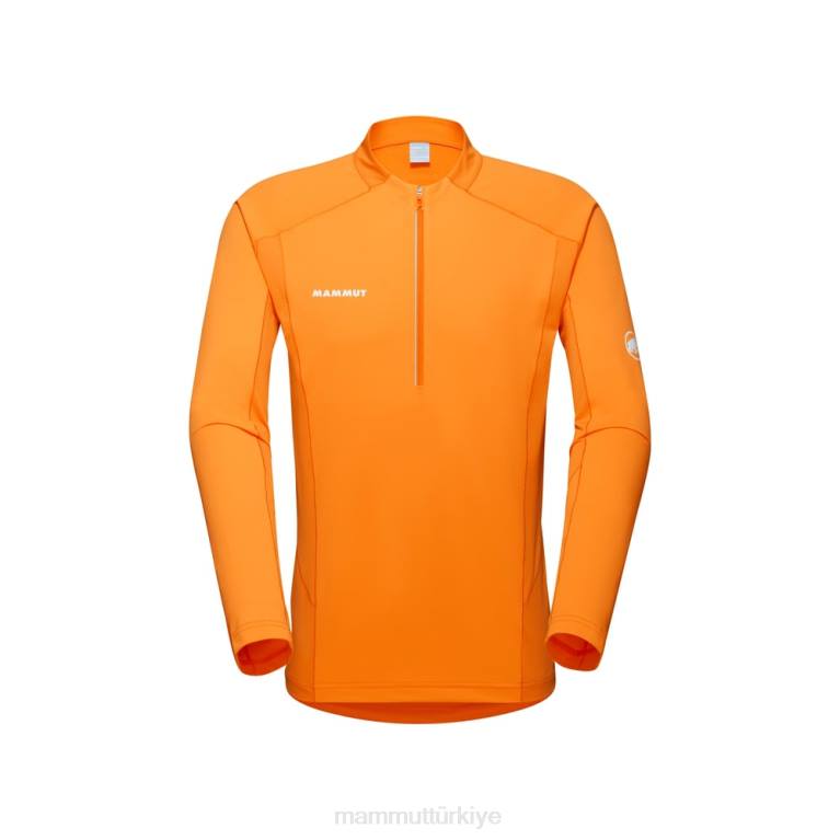 Mammut aenergy fl yarım fermuarlı uzun kollu Giyim mandalina-koyu mandalina erkekler LV8J851