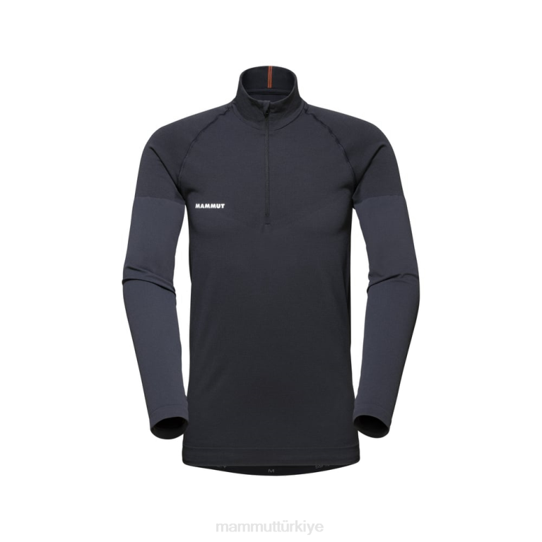 Mammut trift yarım fermuarlı uzun kollu Giyim siyah erkekler LV8J223