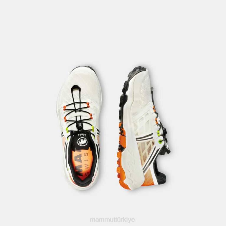 Mammut Sertig tr düşük ayakkabı beyaz-koyu mandalina kadınlar LV8J349