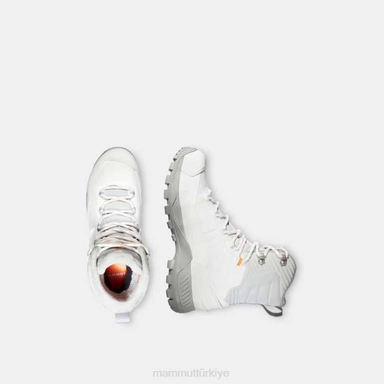 Mammut blackfin ııı wp yüksek ayakkabı parlak beyaz otoyol kadınlar LV8J1286