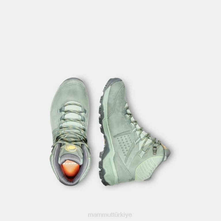 Mammut nova iv orta gtx ayakkabı koyu yeşim-yeşim kadınlar LV8J1273
