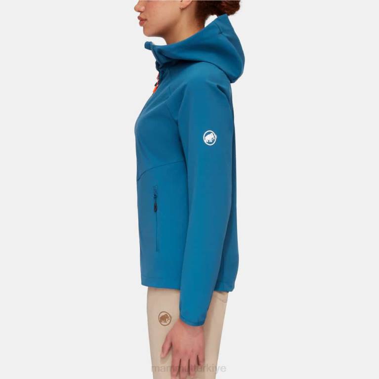 Mammut Nihai rahatlık yani kapüşonlu ceket Giyim derin buz kadınlar LV8J666