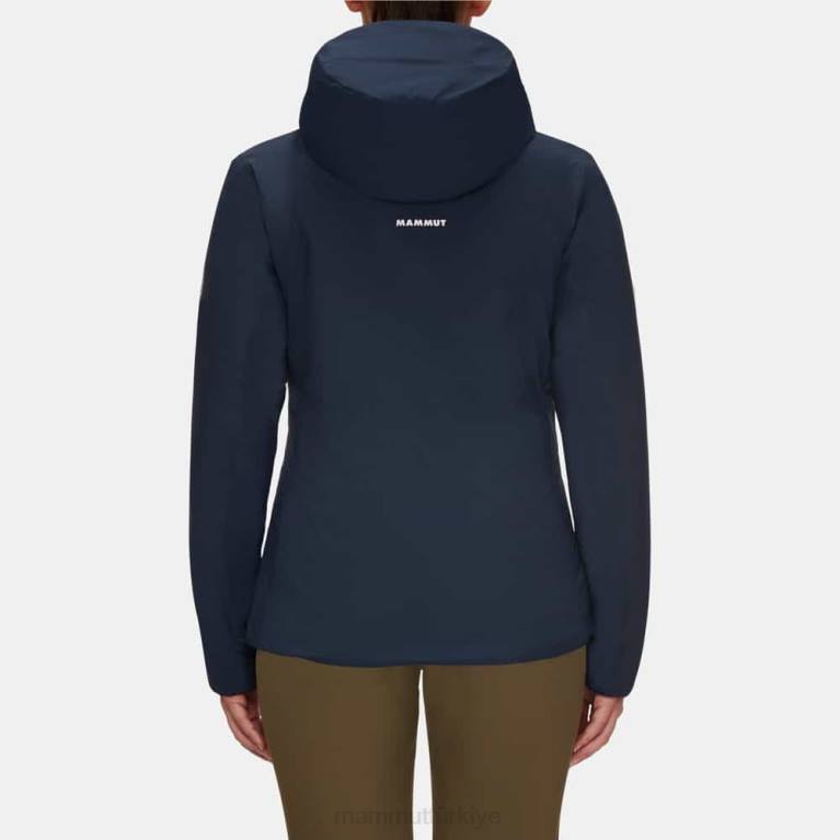 Mammut esnek kapüşonlu ceketli rime Giyim deniz siyahı kadınlar LV8J753