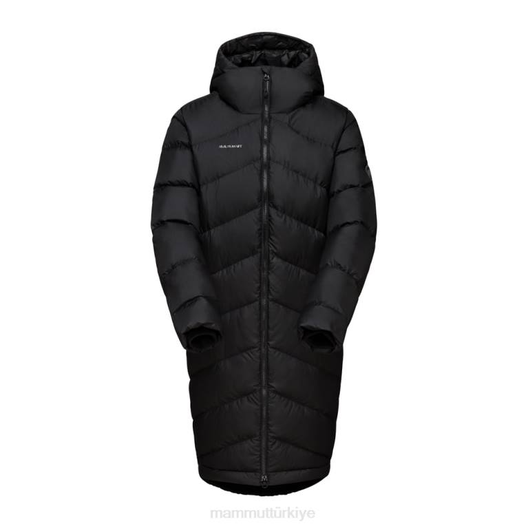 Mammut kapüşonlu parka içinde fedoz Giyim siyah kadınlar LV8J71