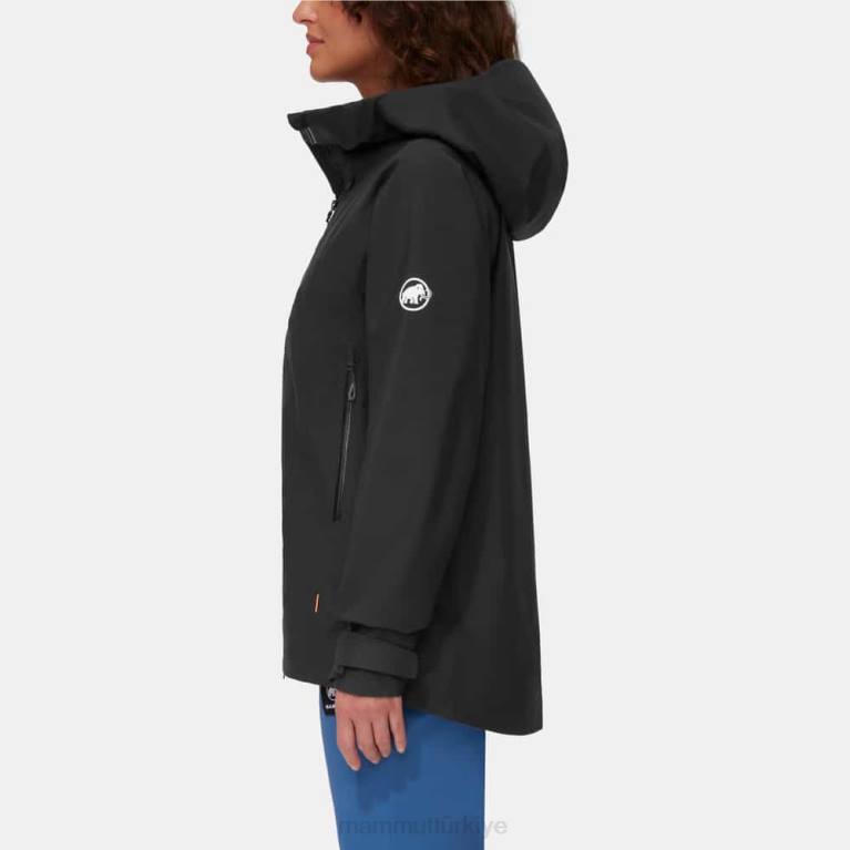 Mammut krater iv hs kapüşonlu ceket Giyim siyah kadınlar LV8J29