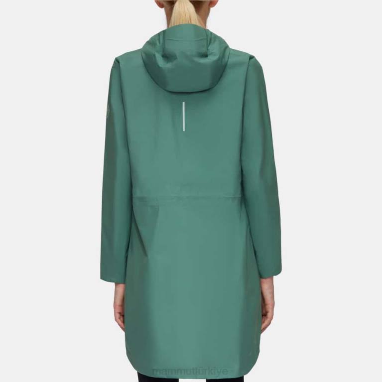 Mammut seon pac hs kapüşonlu parka Giyim koyu yeşim kadınlar LV8J737