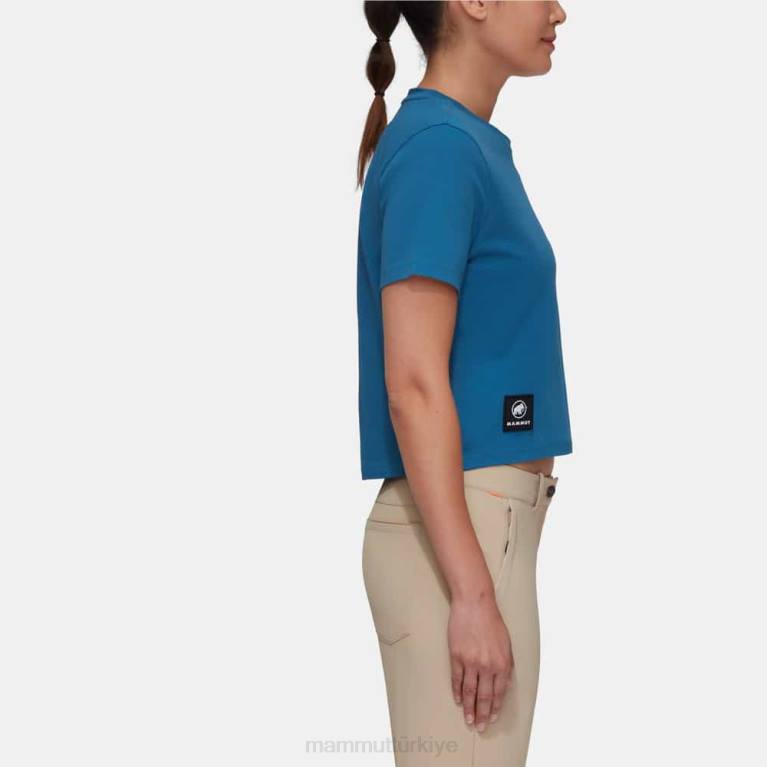 Mammut Massone t-shirt kırpılmış yama Giyim derin buz kadınlar LV8J978