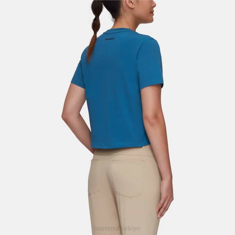 Mammut Massone t-shirt kırpılmış yama Giyim derin buz kadınlar LV8J978