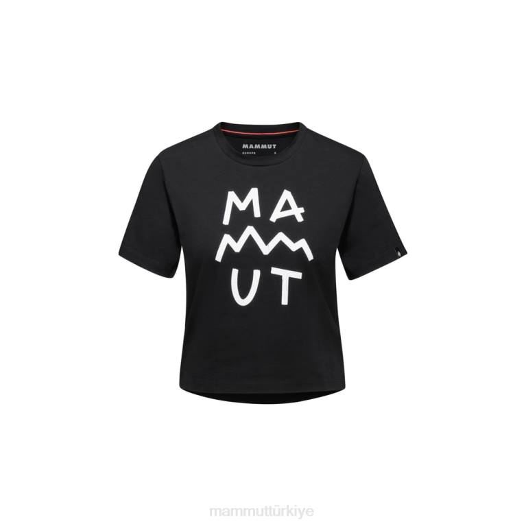 Mammut Massone t-shirt yazı kırpılmış Giyim siyah kadınlar LV8J250