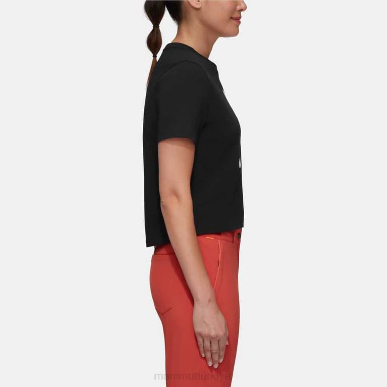 Mammut Massone t-shirt yazı kırpılmış Giyim siyah kadınlar LV8J250
